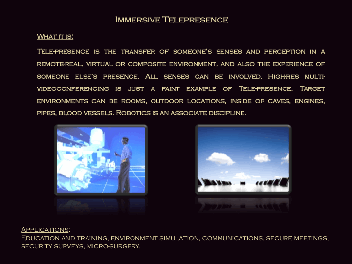 immersive telepresence